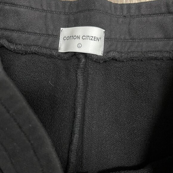 Cotton Citizen Sweat Pants The Manhattan High Waisted Black Zip Size Large NWT - Picture 9 of 10